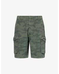 Daily Paper - Camouflage-Print Cargo Cotton Shorts - Lyst