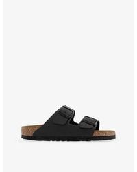 Birkenstock - Arizona Two-Strap Faux-Leather Sandals - Lyst