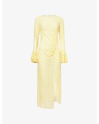 Amy Lynn - Nola Long-Sleeve Stretch-Lace Maxi Dress - Lyst