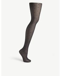 FALKE - 15 Denier Polka Dot Tights - Lyst
