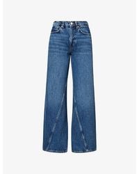 Anine Bing - Brie Wide-Leg Denim Jeans - Lyst