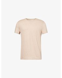 Derek Rose - Jordan Short-Sleeve Linen T-Shirt - Lyst