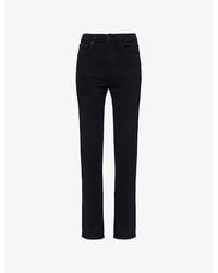 FRAME - The Pencil Five-Pockets Straight-Leg High-Rise Stretch-Denim Jeans - Lyst