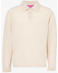 The Elder Statesman - Nimbus Cashmere And Cotton-blend Polo Shirt - Lyst