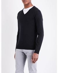 John Smedley - Blenheim V-Neck Wool Jumper - Lyst