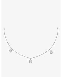 Messika - My Twin Trio Tassel 18Ct- And 0.76Ct Diamond Necklace - Lyst