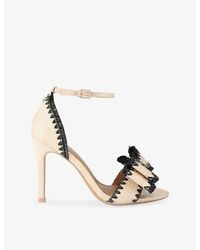 KG by Kurt Geiger - Robbie Raffia Heeled Sandals - Lyst