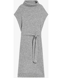 Ted Baker - Ribbed Knitted Wool-blend Midi Dres - Lyst