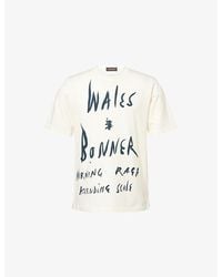 Wales Bonner - Raga Text-Print Cotton T-Shirt - Lyst