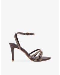 KG by Kurt Geiger - Fancy Heeled Woven Sandals - Lyst