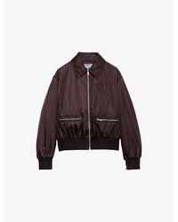 Prada - Re-Nylon Pointed-Collar Blouson Jacket - Lyst