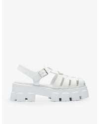 Prada - Rubber Platform Sandals 55 - Lyst