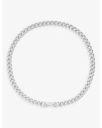 Maria Black - Atlas Rhodium-plated Sterling- Chain Necklace - Lyst