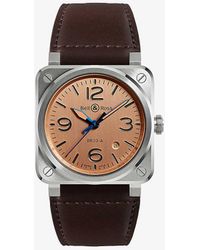 Bell & Ross - Unisex Br03a-gb-st/sca Aviation Stainless-steel Automatic Watch - Lyst