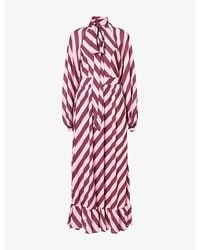 Sister Jane - Menton Striped Woven Maxi Dress - Lyst
