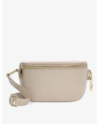 Dune - Dent Small Logo-embossed Faux-leather Cross-body Bag - Lyst