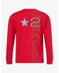 Twojeys - La-Bcn Long-Sleeve Graphic Cotton-Jersey T-Shirt - Lyst