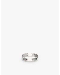 Cartier - Love 18Ct And 8 Diamonds Wedding Band - Lyst