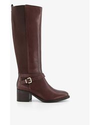 Dune - Tildings Knee-high Leather Boots - Lyst