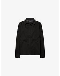 The Dropped Collection - Drawstring Cotton Jacket - Lyst