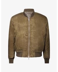 Our Legacy - Bomber Wax-Dipped Padded Cupro Bomber Jacket - Lyst