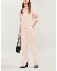 ganni pink jumpsuit