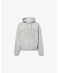 GYMSHARK - Collegiate Relaxed-Fit Cotton-Jersey Hoodie - Lyst