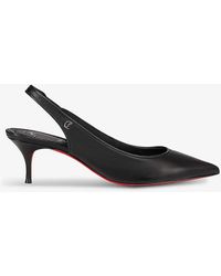 Christian Louboutin - Sporty Kate Sling 55 Leather Heeled Courts - Lyst