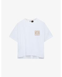 Loewe - X Paula's Ibiza Anagram-Appliqué Boxy-Fit Cotton-Jersey T-Shirt - Lyst