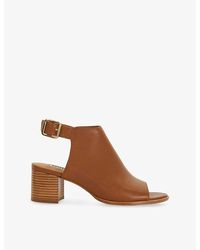 Dune - Joupin Leather Heeled Mules - Lyst
