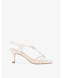 Dune - Matti Leather Heeled Sandals - Lyst