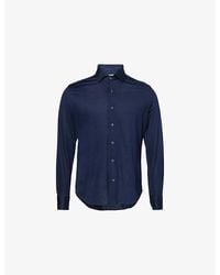 Corneliani - Regular-Fit Classic-Collar Cotton-Jersey Shirt - Lyst