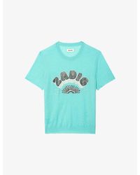 Zadig & Voltaire - Idal Short-Sleeve Cashmere Jumper - Lyst