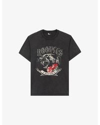 The Kooples - Graphic-Print Relaxed-Fit Cotton T-Shirt - Lyst