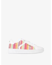 Carvela Kurt Geiger - Daze Stripe Faux-Leather Low-Top Trainers - Lyst