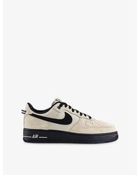 Nike - Air Force 1 '07 Suede And Canvas Trainers - Lyst