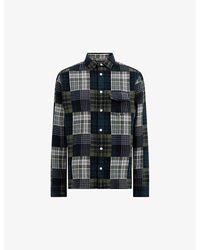 AllSaints - Hopton Check-Print Relaxed-Fit Cotton Shirt - Lyst