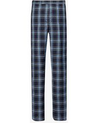 Thom Browne - Slip-pocket Straight-leg Low-rise Wool And Linen-blend Trouser - Lyst