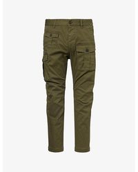DSquared² - Sexy Slip-pocket Regular-fit Tapered-leg Stretch-cotton Trousers - Lyst