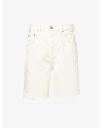 Citizens of Humanity - Ayla Frayed Denim Shorts - Lyst