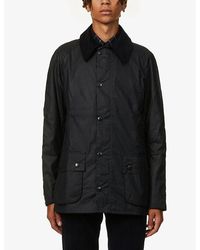 Barbour - Ashby Corduroy-Trimmed Waxed Cotton Jacket - Lyst