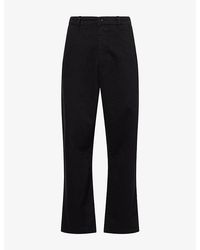 FRAME - Relaxed-Fit Cotton-Canvas Chino Trousers - Lyst