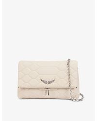 Zadig & Voltaire - Rocky Extra-large Leather Shoulder Bag - Lyst