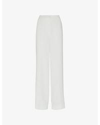 Whistles - Andie Straight-Leg High-Rise Woven Wedding Trousers - Lyst