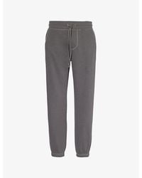 True Religion - Big-T Contrast-Stitching Tapered-Leg Relaxed-Fit Cotton-Blend Jogging Bottoms - Lyst