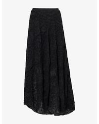 Marc Le Bihan - Jupe Enforme 2 Textured Wool Maxi Skirt - Lyst