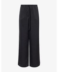 Pretty Lavish - Breya Wide-Leg Satin Trousers - Lyst