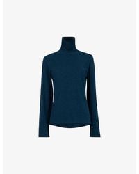 eem - High-Neck Relaxed-Fit Woven Jumper - Lyst