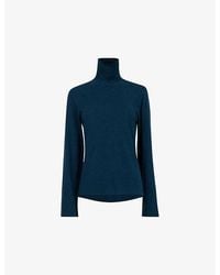 eem - High-Neck Relaxed-Fit Woven Jumper - Lyst