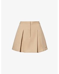Sporty & Rich - A-line Logo-embroidered Cotton Mini Skirt X - Lyst